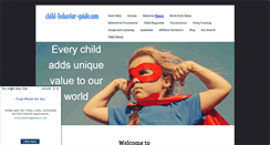Desktop Screenshot of child-behavior-guide.com