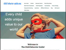 Tablet Screenshot of child-behavior-guide.com
